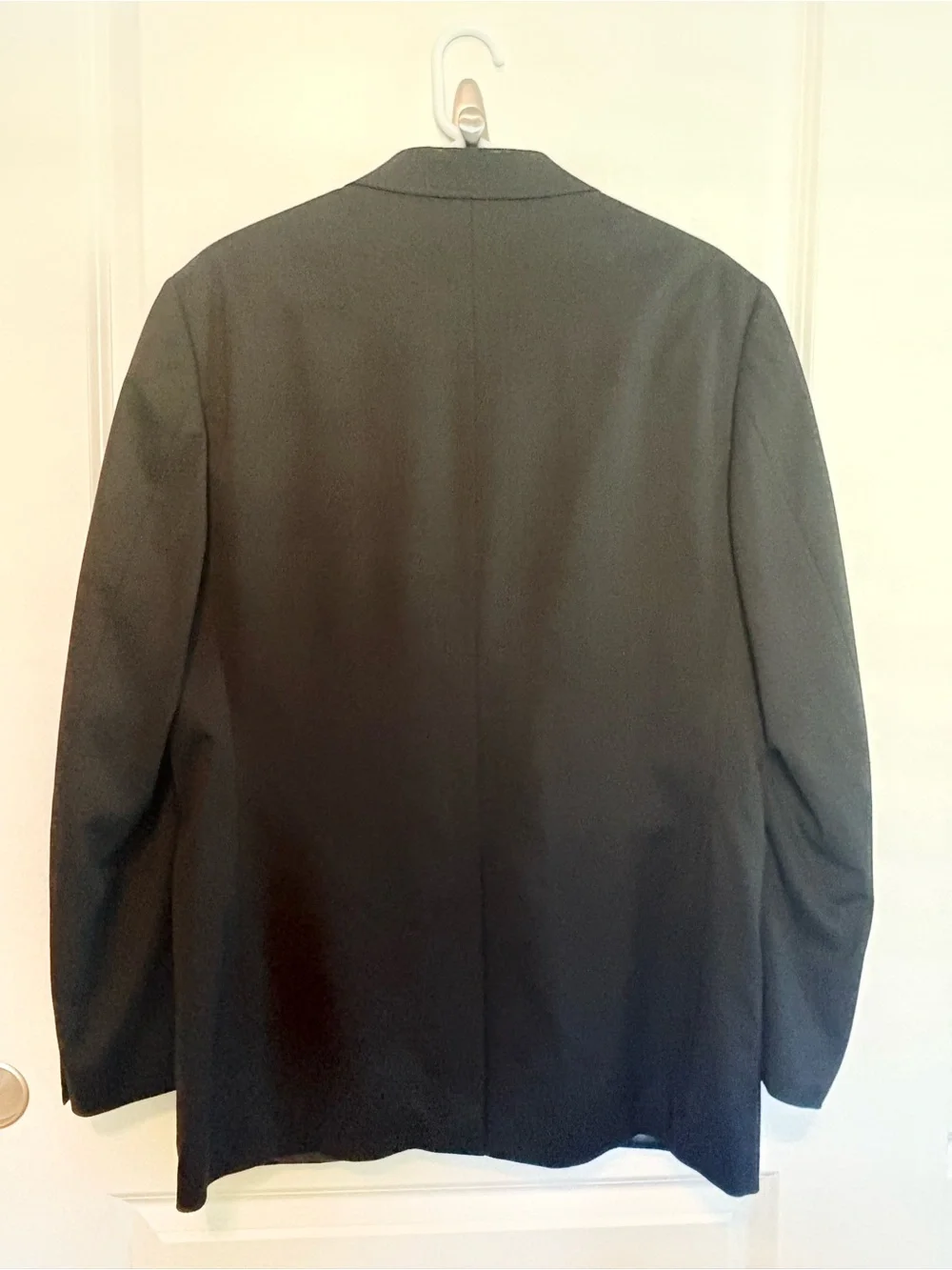 Banana Republic Men's Black Three-Button Notch Lapel Suit Jacket